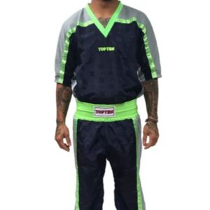 Fighter Top Ten Mesh Uniform 1605-22GD Model -Blue Navy/Grey/Neon Green