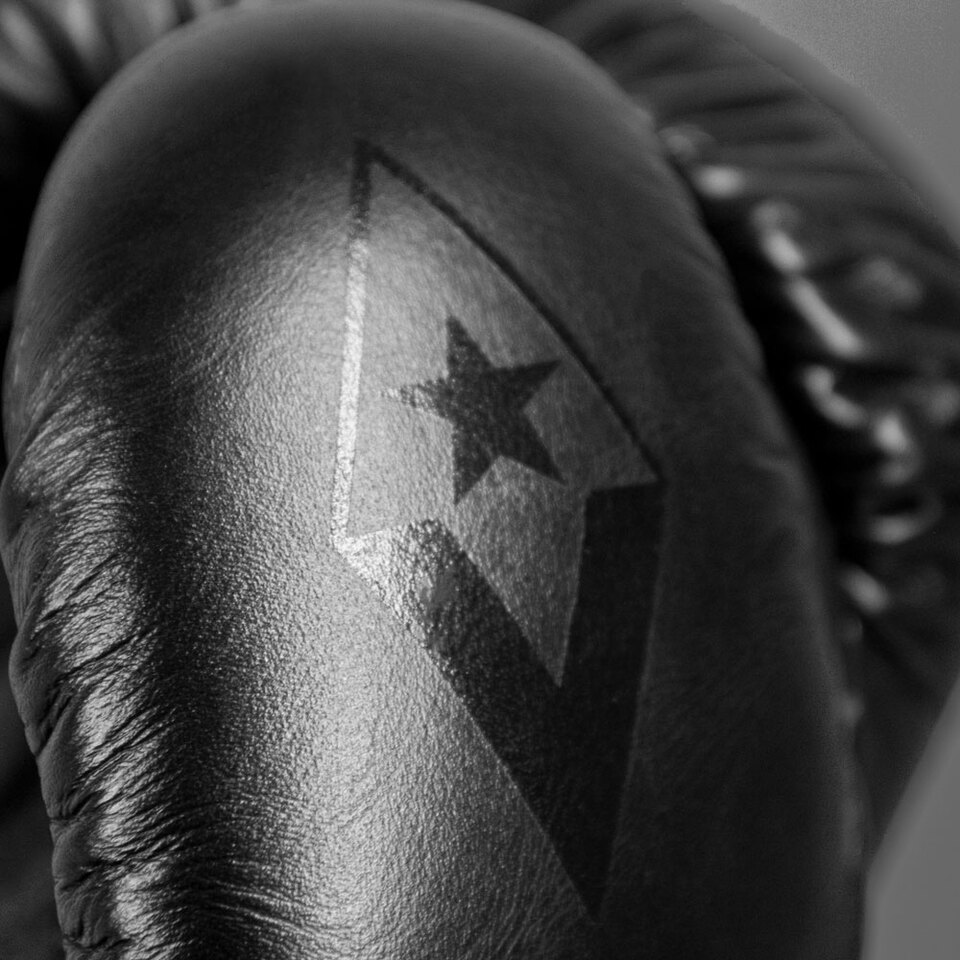 Sentinel S3 Pro Leather Gel Padded Sparring Boxing Gloves - Limited Edition - Black/Black - Image 7