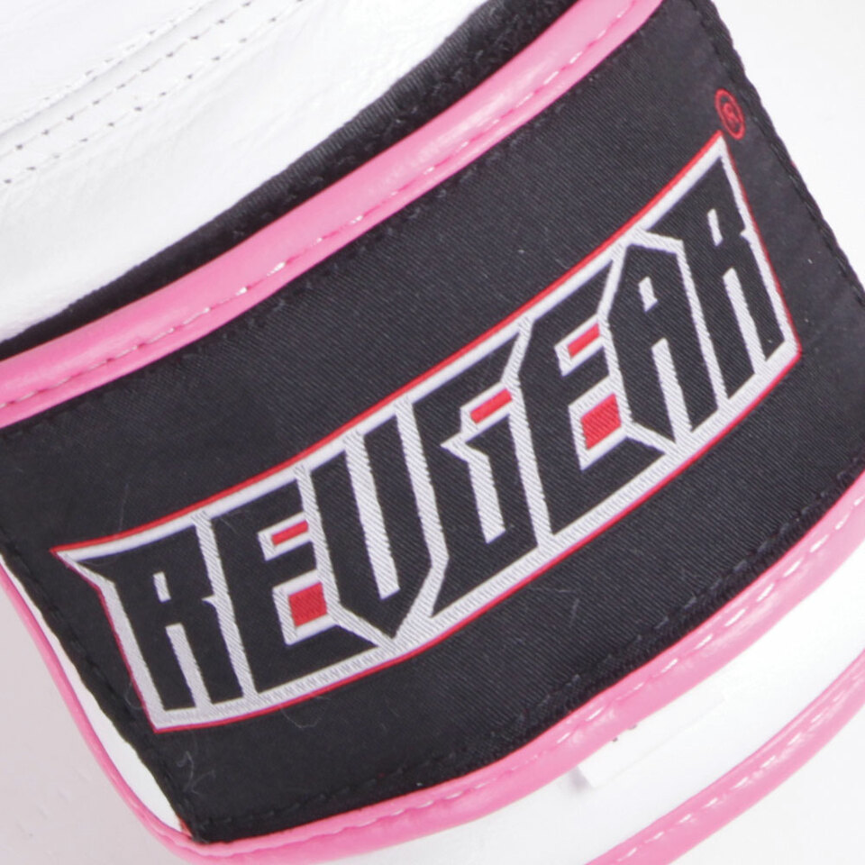Sentinel S3 Pro Leather Gel Padded Sparring Boxing Gloves - Limited Edition - White/Pink - Image 5