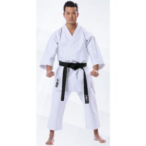 Tokaido Kata Master Japanese Cut Heavyweight WKF Karate Gi - Silver (12 oz.) TOK-KATA-MTR-WKF-SL-II-WH