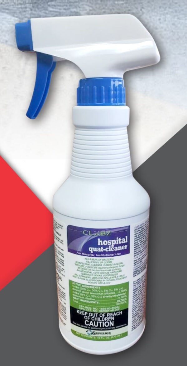 Tri-Chem CLUBZ RTU Disinfectant Spray - QTY 24 -16 oz