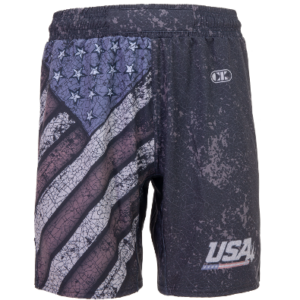 USA Black Flag Competition Board Shorts
