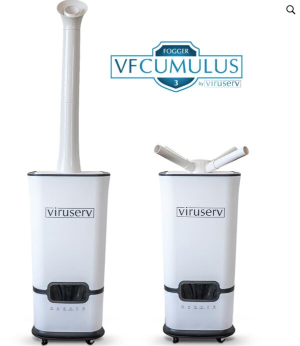 Viruserv VF Cumulus - Three Atomizer HOCL Fogger Humidifier with UV - Image 4