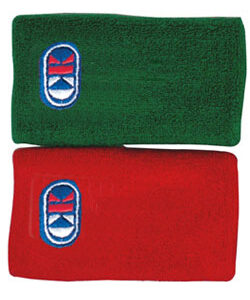 Cliff Keen Wrestling Tournament Wrist Bands - Green and Red